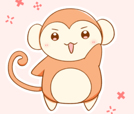 イラスト サル 20241008〜