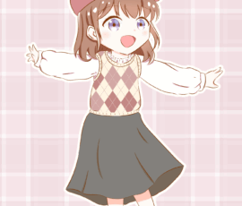 イラストデフォルメ女の子1