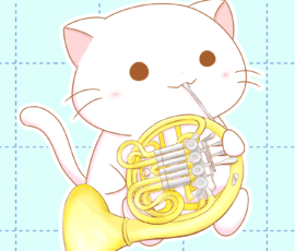 グッズ ホルン×ネコ sns用